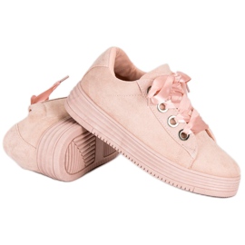 Zapatillas de ante rosa rosado 6