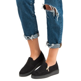 Zapatillas de gamuza negro 4