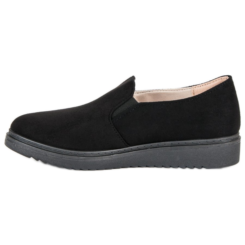 Zapatillas de gamuza negro 1