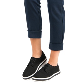 Cm Paris Zapatos de ante con cordones negro 5