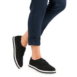 Cm Paris Zapatos de ante con cordones negro 6