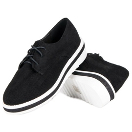Cm Paris Zapatos de ante con cordones negro 3