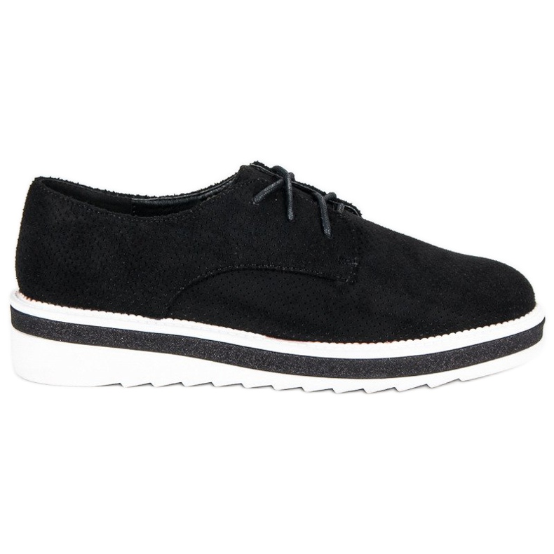 Cm Paris Zapatos de ante con cordones negro 1
