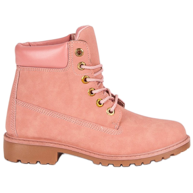Botas de montaña rosas para mujer 1