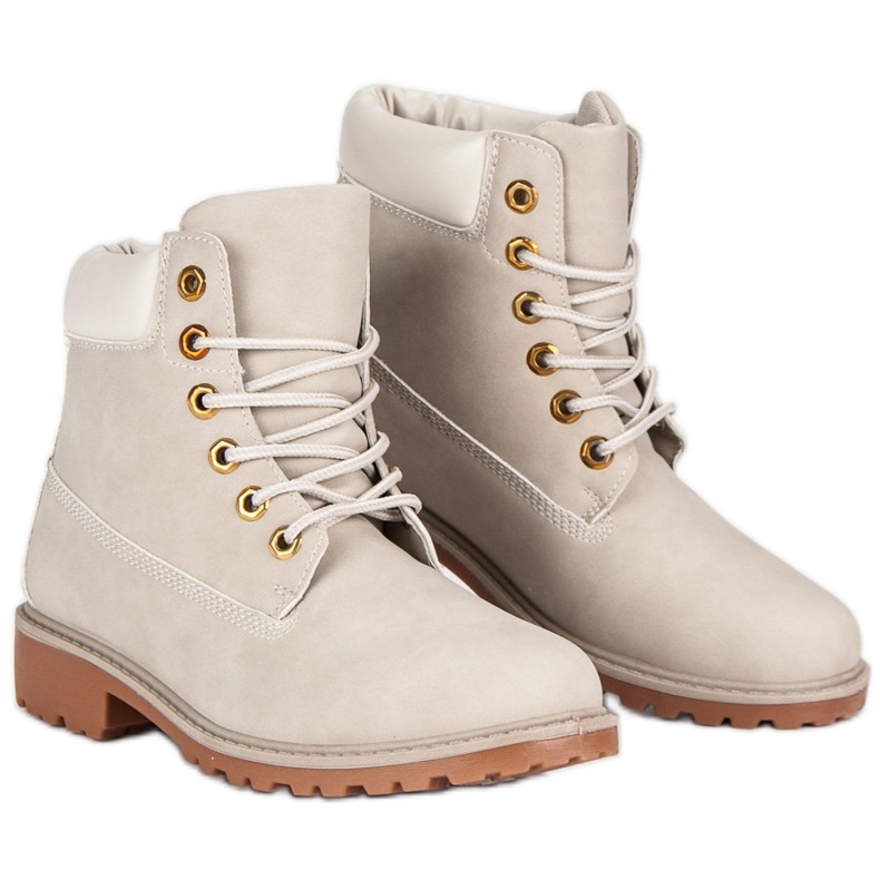 Botas de montaña beige de mujer 1