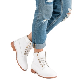 Botas de montaña blancas para mujer blanco 1