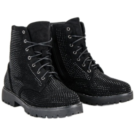 Seastar Botas de trabajadores de moda negro 4