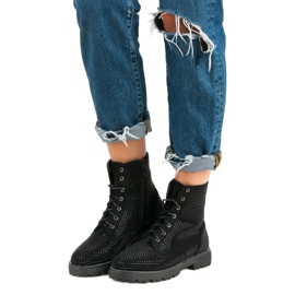 Seastar Botas de trabajadores de moda negro 5
