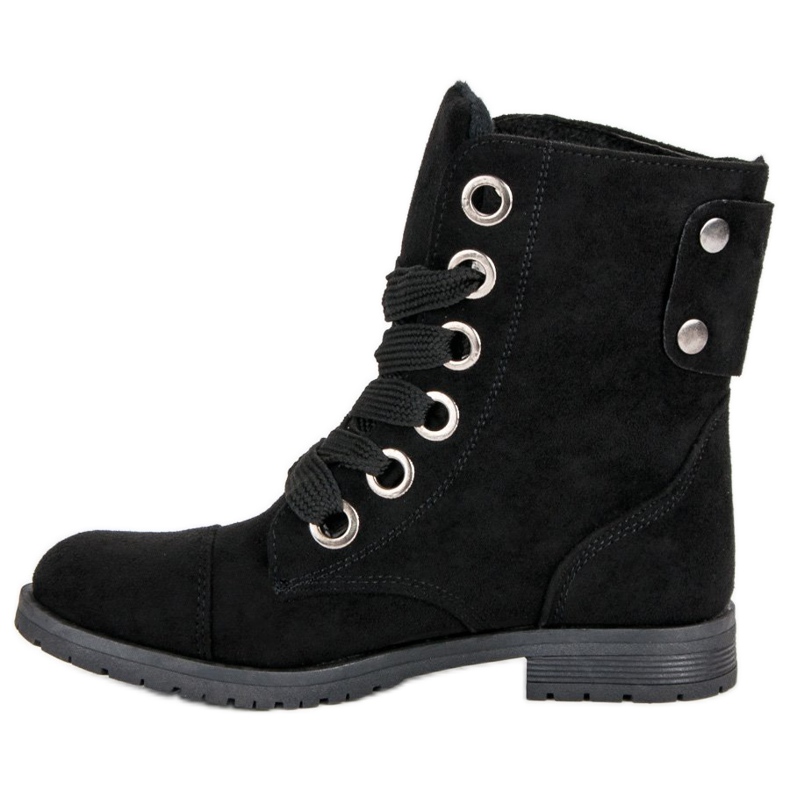 Trabajadores de gamuza negra negro 1