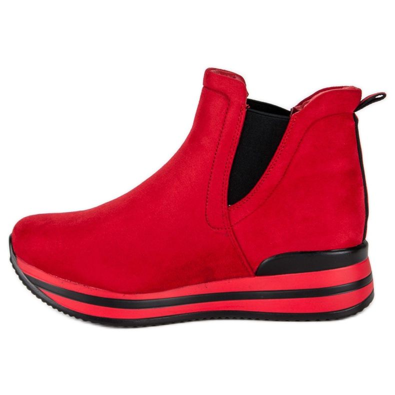 Bestelle Botas de Jodhpur en la plataforma rojo 1