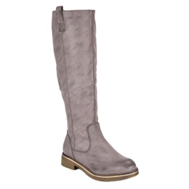 Super Me Botas de mujer casual gris 2