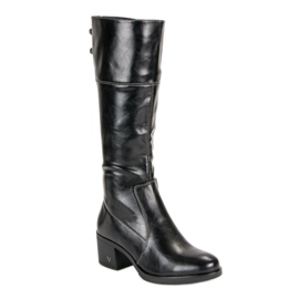 Botas de tacón VINCEZA negras negro 3