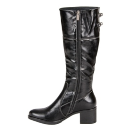 Botas de tacón VINCEZA negras negro 4