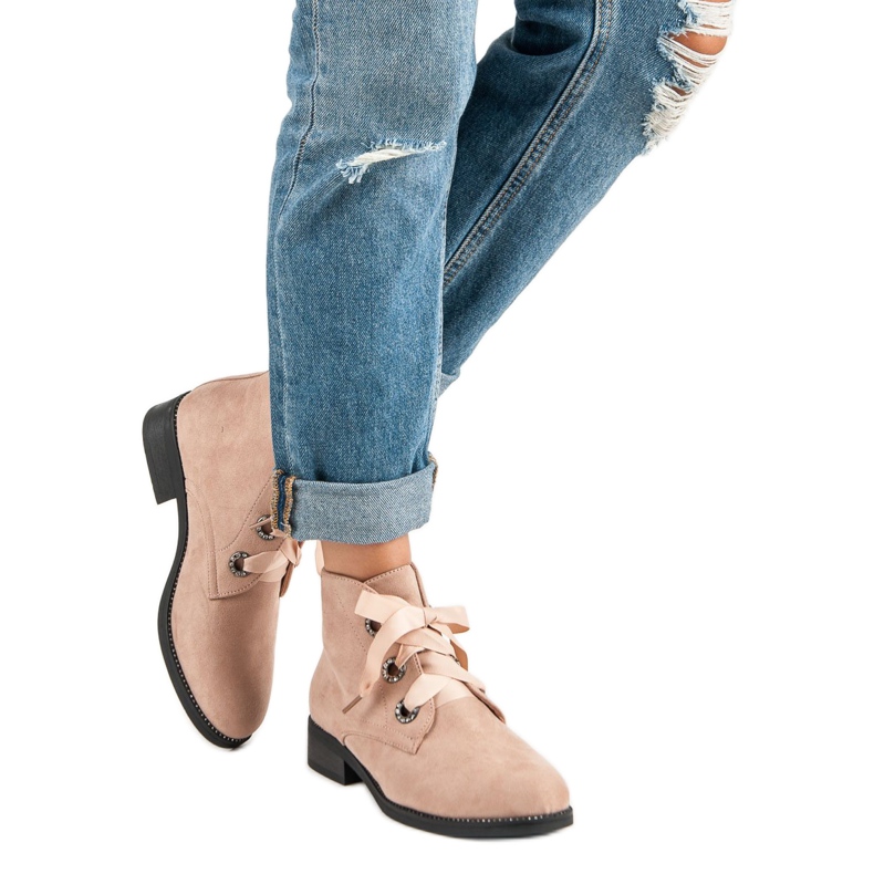 Seastar Botines de ante atados marrón 2 Seastar Botines de ante atados marrón 2