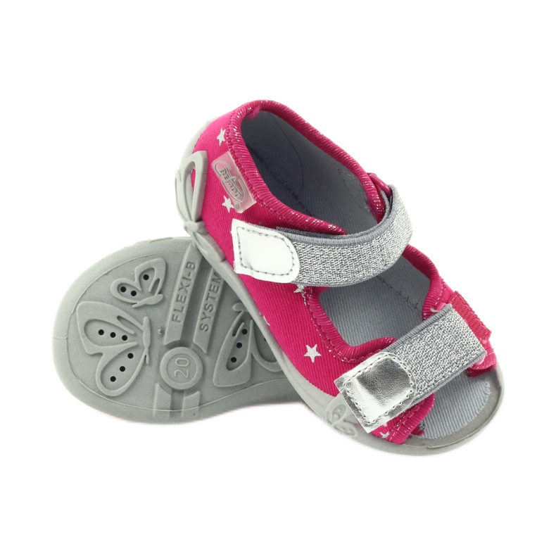 Befado calzado infantil sandalias zapatillas 242p085 gris rosado 3