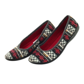 Pantuflas de terciopelo estampado noruego Adanex multicolor 4