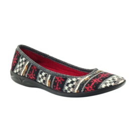 Pantuflas de terciopelo estampado noruego Adanex multicolor 1