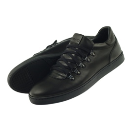 Pilpol Zapatos de cuero de deportes negros PC051 5 Pilpol Zapatos de cuero de deportes negros PC051 5