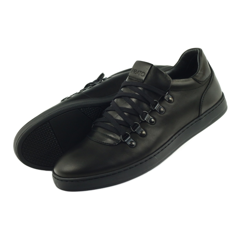 Pilpol Zapatos de cuero de deportes negros PC051 5 Pilpol Zapatos de cuero de deportes negros PC051 5
