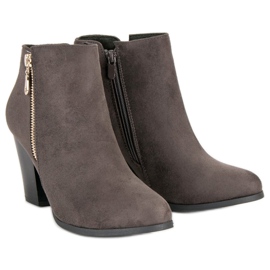 Groto Gogo Botines de gamuza en una barra gris 6