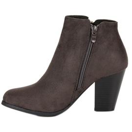 Groto Gogo Botines de gamuza en una barra gris 4
