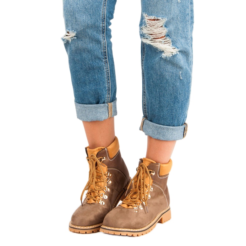 Botas de montaña marrones para mujer marrón 1 Botas de montaña marrones para mujer marrón 1