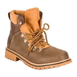 Botas de montaña marrones para mujer marrón 3