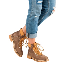 Botas de montaña marrones para mujer marrón 2 Botas de montaña marrones para mujer marrón 2