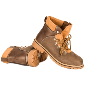 Botas de montaña marrones para mujer marrón 6