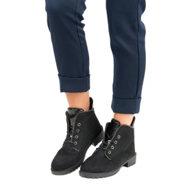 Balada Botas negras atadas negro 1