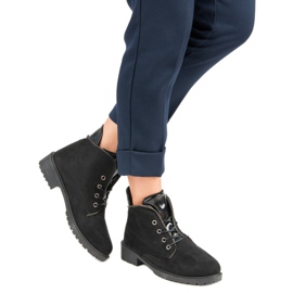 Balada Botas negras atadas negro 2