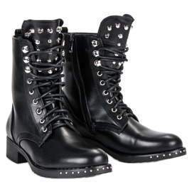 Seastar Botas de rock workery negro 5