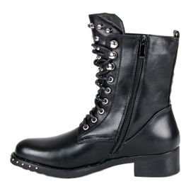 Seastar Botas de rock workery negro 3