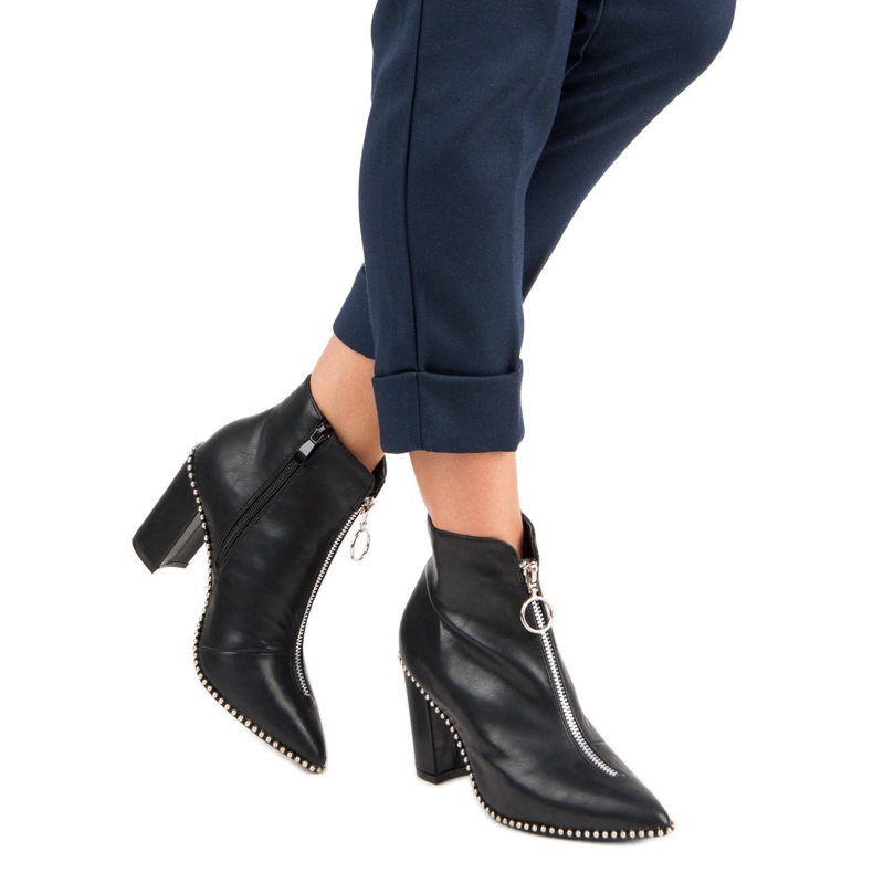 Botas negras elegantes negro 2