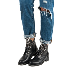 Seastar Botas de trabajador con estilo negro 1 Seastar Botas de trabajador con estilo negro 1