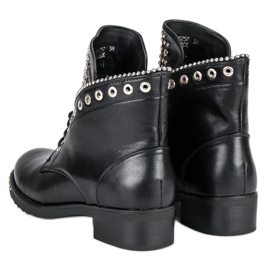 Seastar Botas de trabajador con estilo negro 4