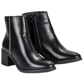 Seastar Botas clásicas de tacón alto negro 5