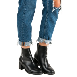 Seastar Botas clásicas de tacón alto negro 1