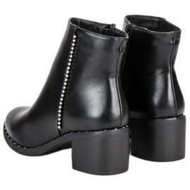 Seastar Botas clásicas de tacón alto negro 4