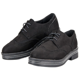 Seastar Zapatos de gamuza de moda negro 4