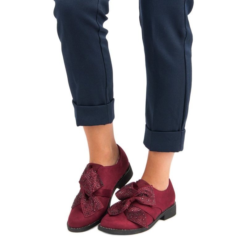 Seastar Zapatos de gamuza elegantes rojo 1