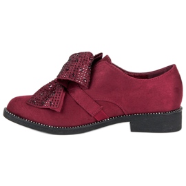 Seastar Zapatos de gamuza elegantes rojo 3