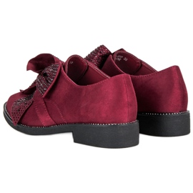 Seastar Zapatos de gamuza elegantes rojo 4