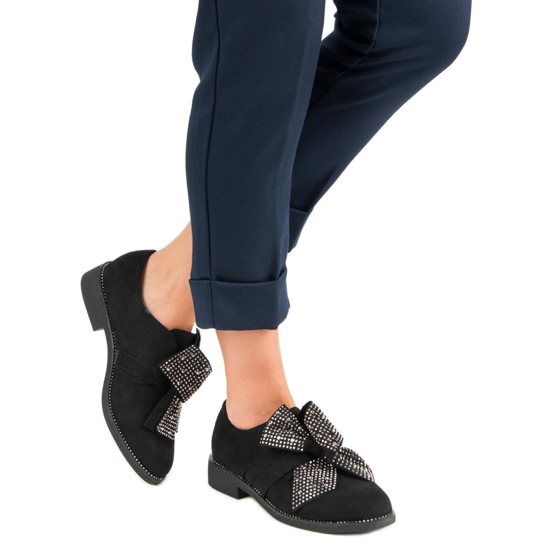 Seastar Zapatos de gamuza elegantes negro 2