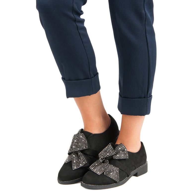 Seastar Zapatos de gamuza elegantes negro 1