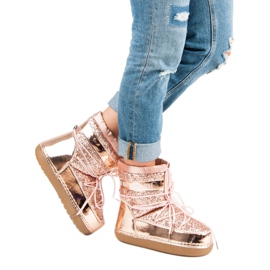 Botas de nieve rosa de moda rosado 2