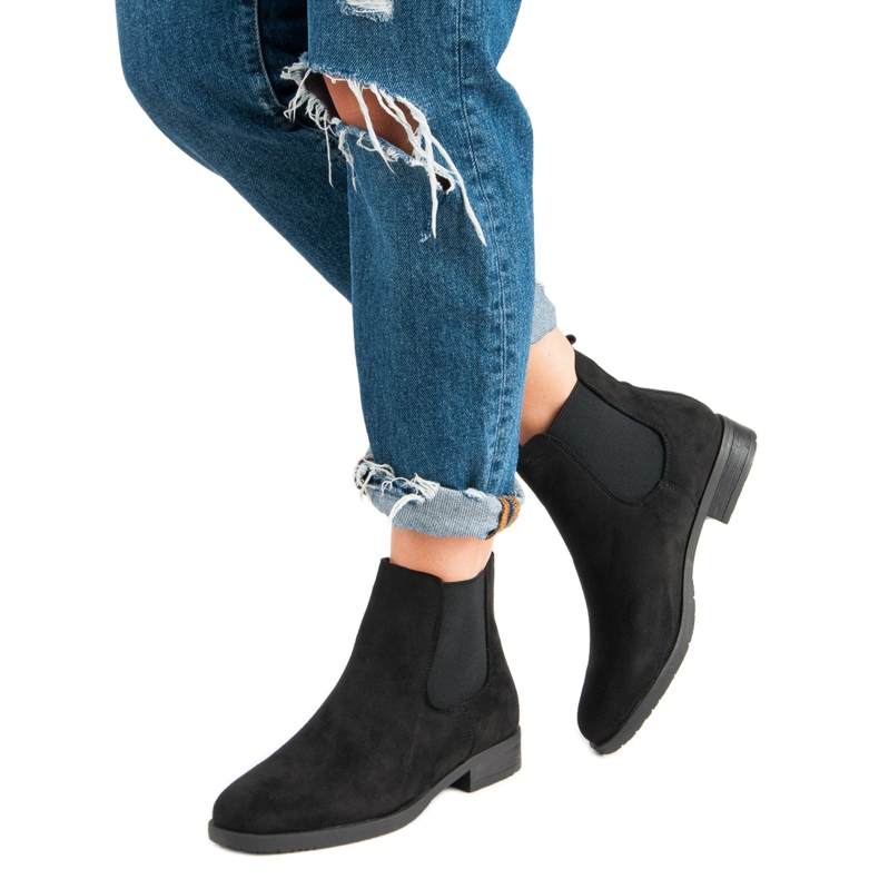 Seastar Botas de ante Jodhpur negro 2 Seastar Botas de ante Jodhpur negro 2