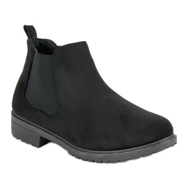 Botines Chelsea bajos negro 2