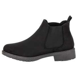 Botines Chelsea bajos negro 3