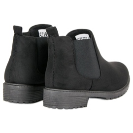 Botines Chelsea bajos negro 4